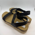 Steve Madden Jaklin Platform Sandal Women's US 8 Beige Black Slingback Strap
