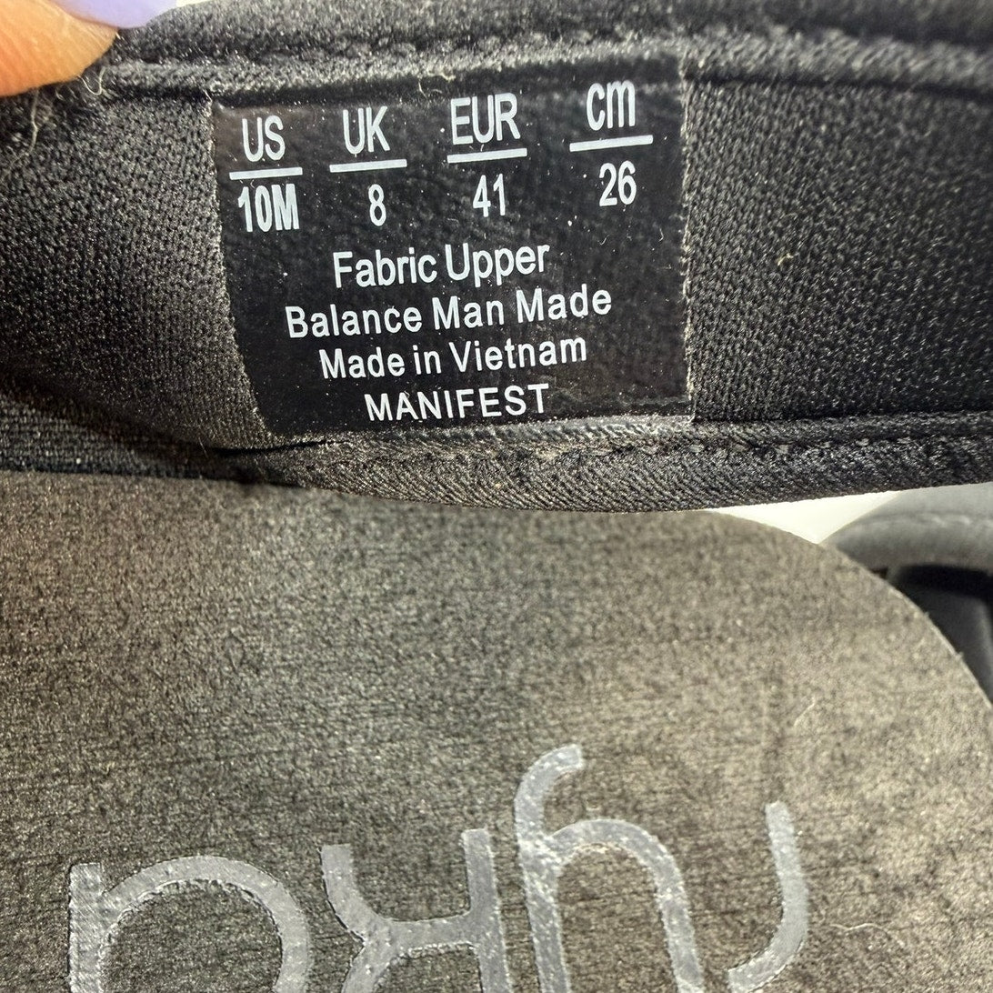 Ryka Manifest Sport Adjustable Sandals Women's US 10 Black Hook & Loop Closure