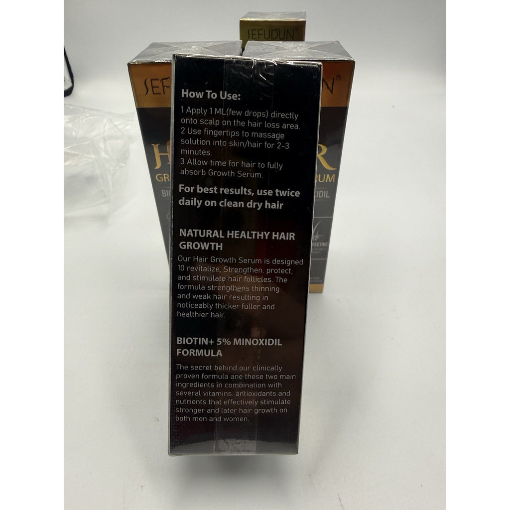 SEDUDUN Hair Growth Serum - Promote Hair Growth & Thickness EXP 05/27 - 4 Pack