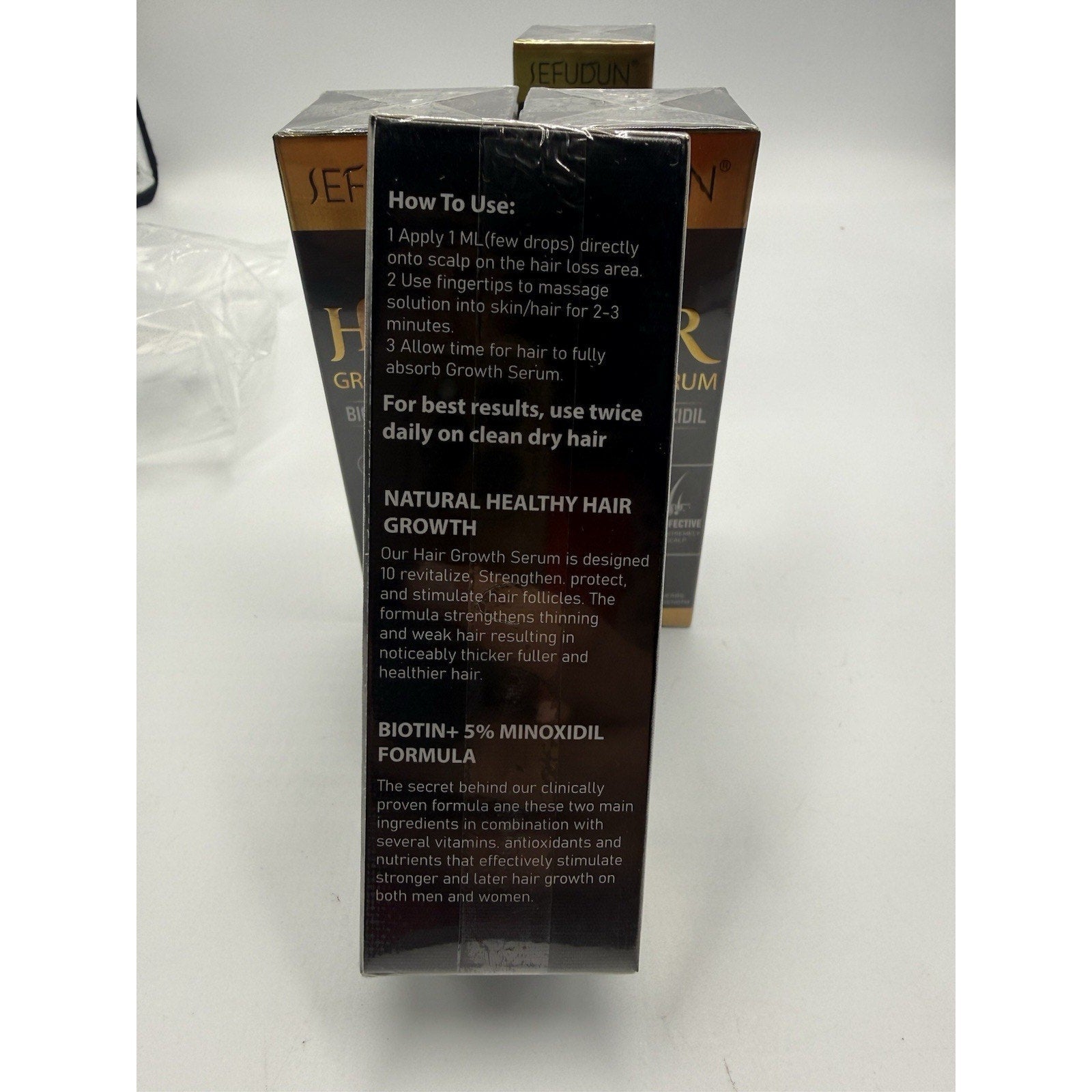 SEDUDUN Hair Growth Serum - Promote Hair Growth & Thickness EXP 05/27 - 4 Pack