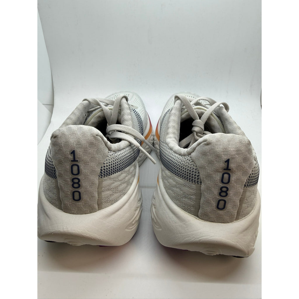 New Balance 1080 V14 Running Sneaker Women's US 9.5 Light Grey Lace Up W1080G14