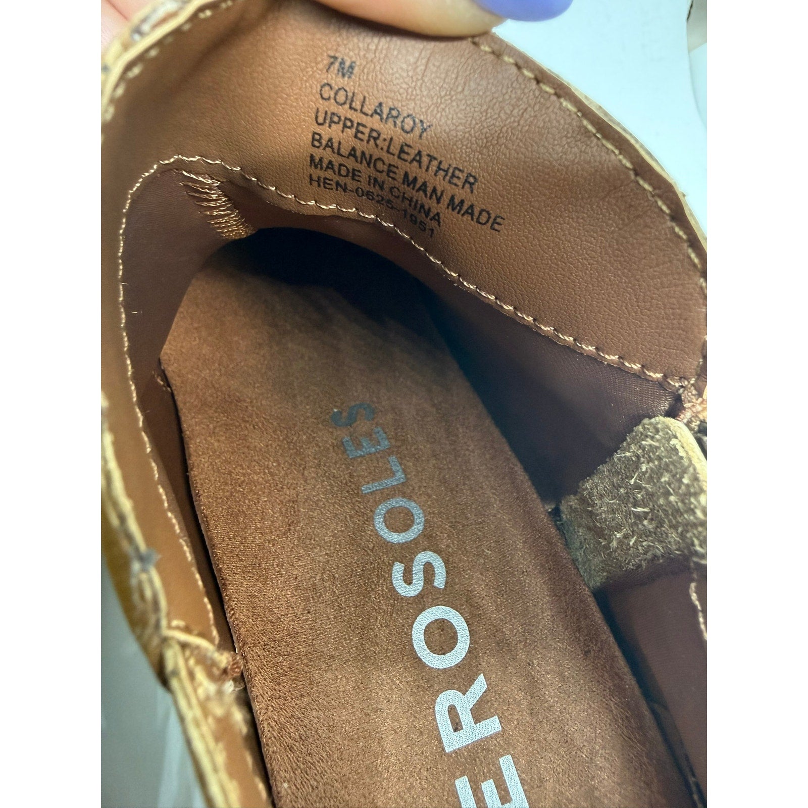 Aerosoles Collaroy Boots Women's Size 9M Camel Burnished Leather SIde Zip