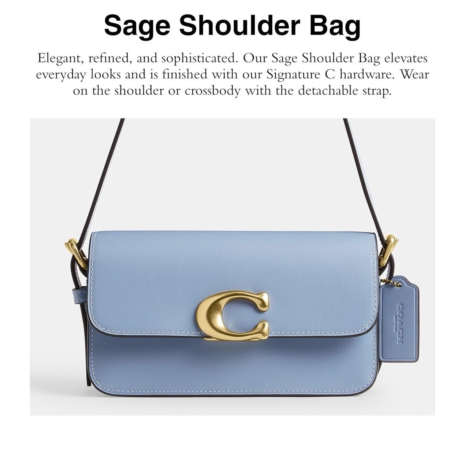 Coach Women's Zoe Shoulder Bag CAM18 Bluebell