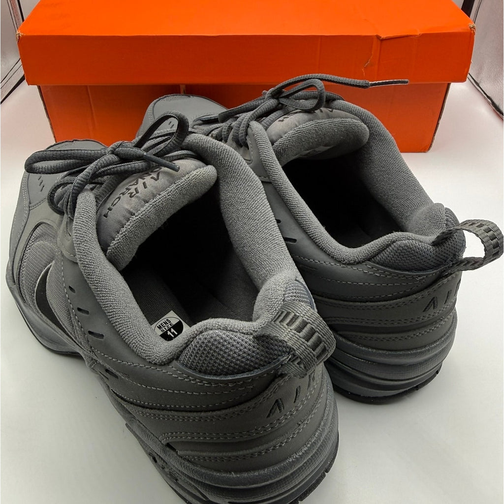 Nike Air Monarch IV Sneakers Men's US 11 Gray Black Lace-Up Round Toe 416355 003