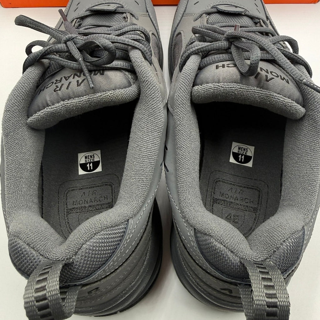 Nike Air Monarch IV Sneakers Men's US 11 Gray Black Lace-Up Round Toe 416355 003