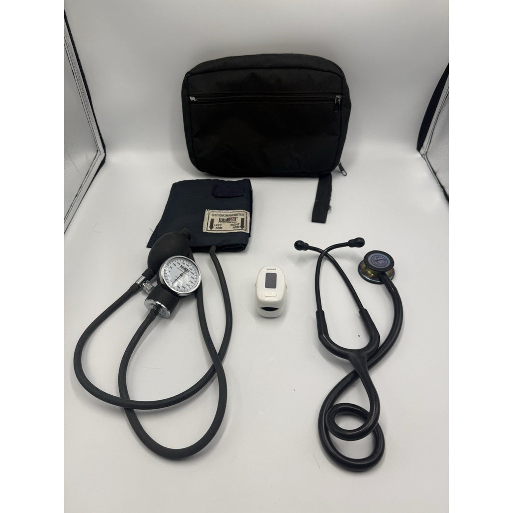 3M Littmann Classic III 27" Monitoring Stethoscope Black Multi Color With Kit