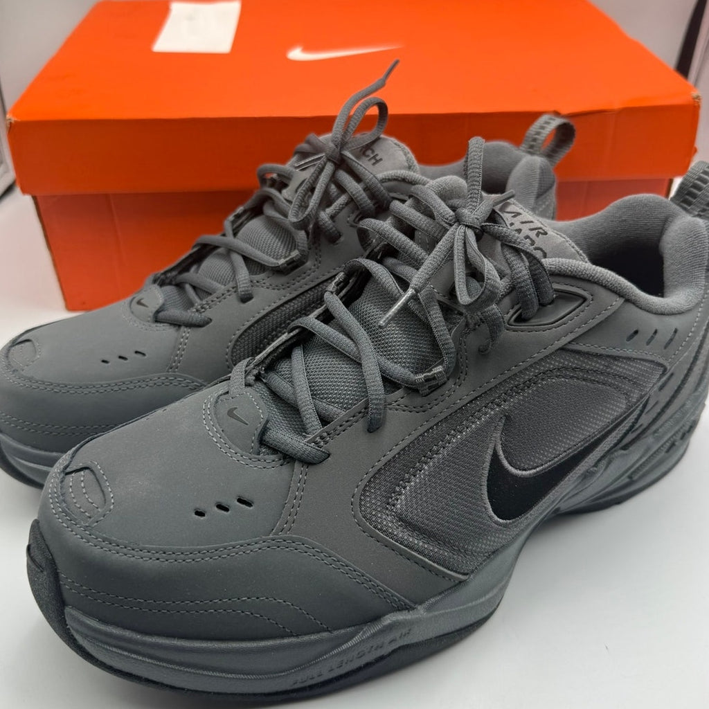 Nike Air Monarch IV Sneakers Men's US 11 Gray Black Lace-Up Round Toe 416355 003