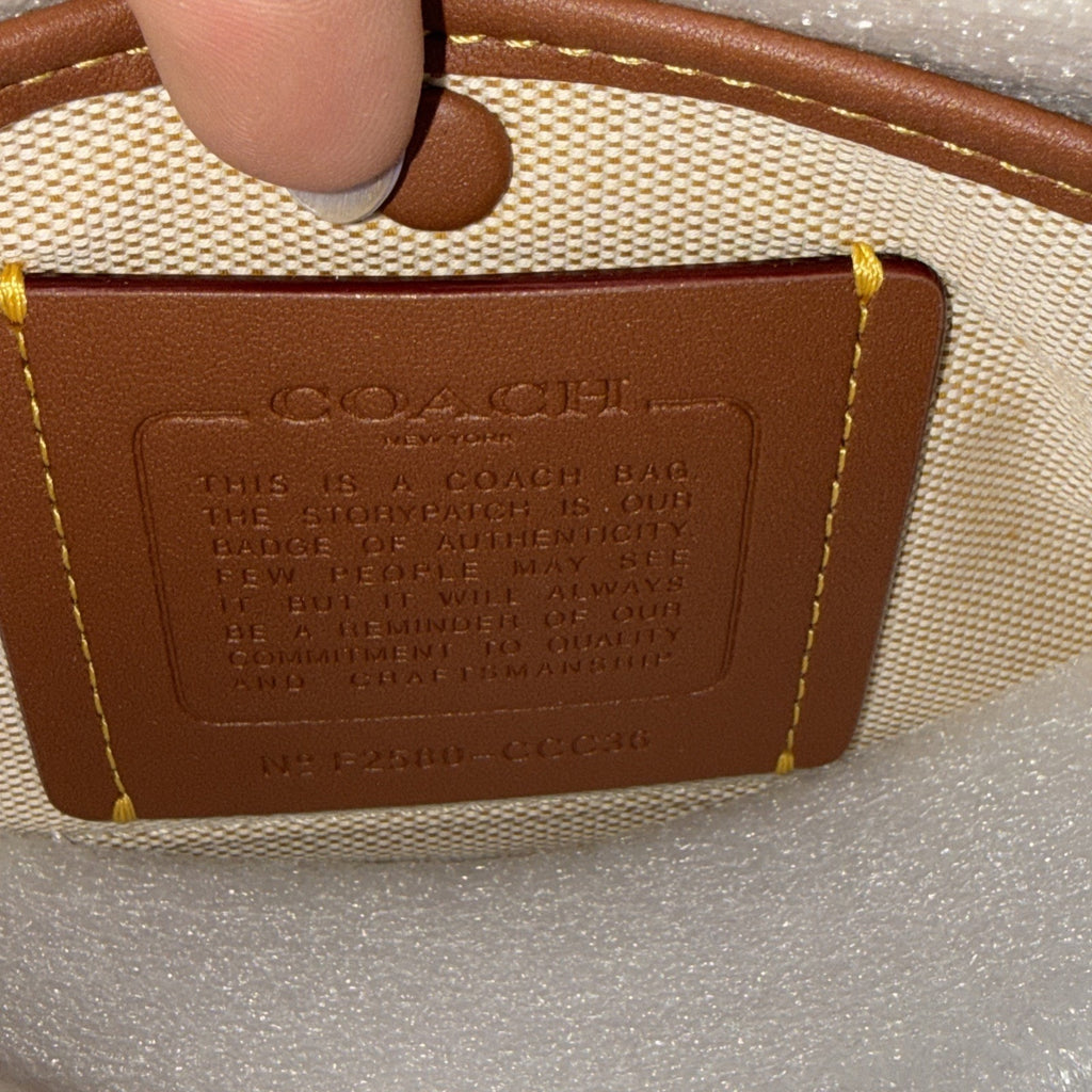 Coach Women's Waverly Bag CCC36 Honey Brown Leather Purse