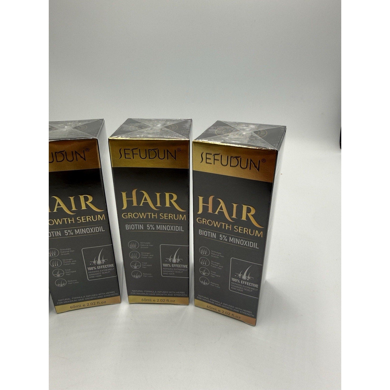 SEDUDUN Hair Growth Serum - Promote Hair Growth & Thickness EXP 05/27 - 4 Pack