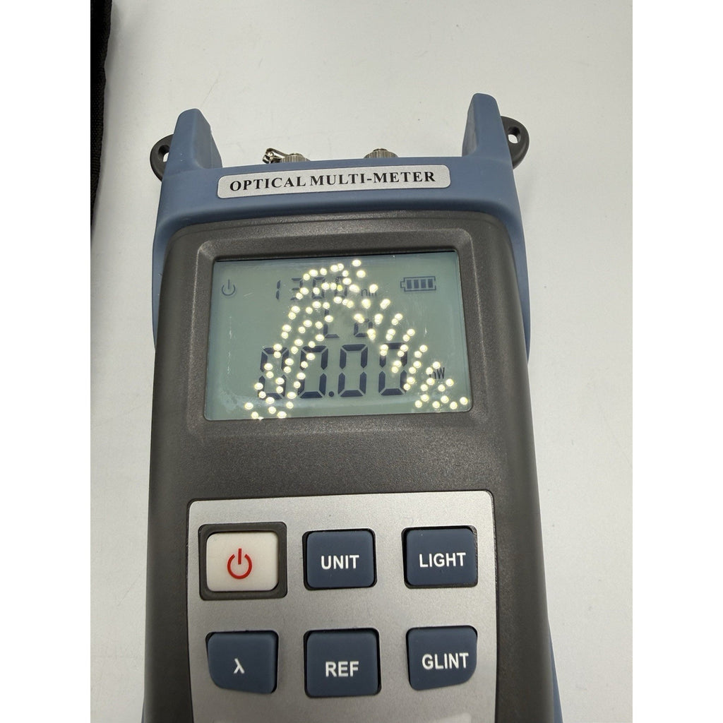 Blue Red Electric Circuit Testing Device Accurate Portable Fiber Optic Meter