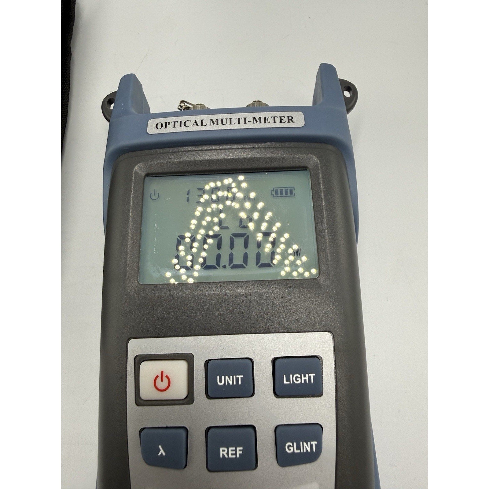 Blue Red Electric Circuit Testing Device Accurate Portable Fiber Optic Meter