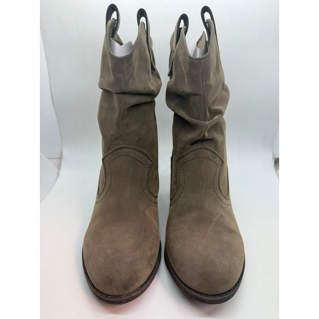 Rocket Dog Sheriff Vintage Worn PU Western Boot Women's US 8 Brown Pull On