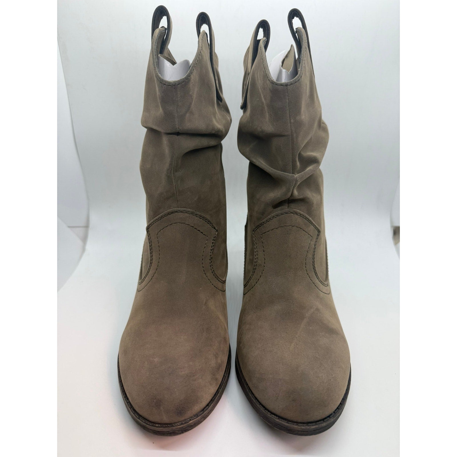 Rocket Dog Sheriff Vintage Worn PU Western Boot Women's US 8 Brown Pull On