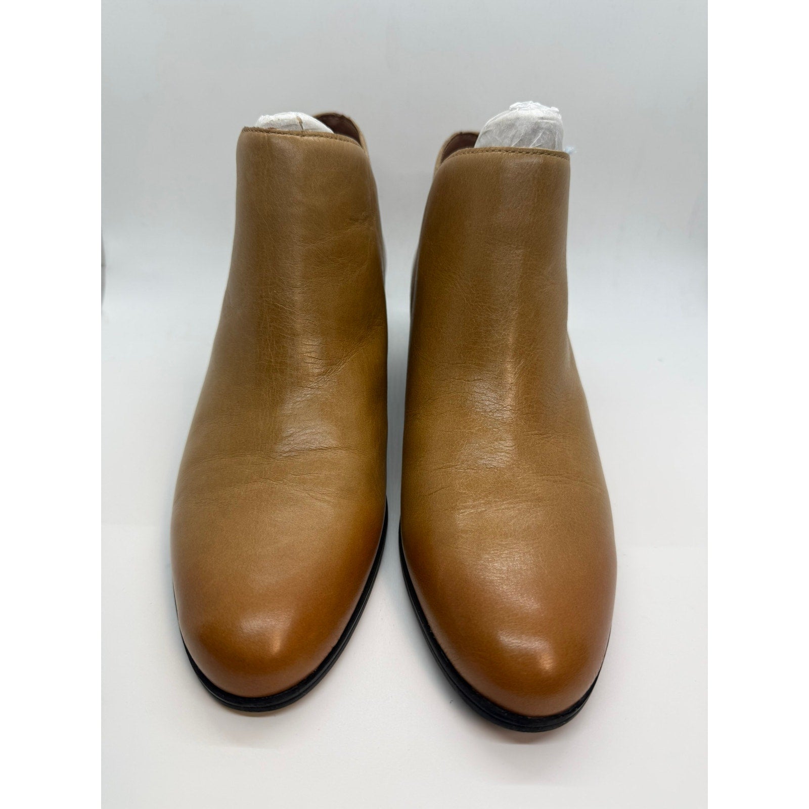 Aerosoles Collaroy Boots Women's Size 9M Camel Burnished Leather SIde Zip