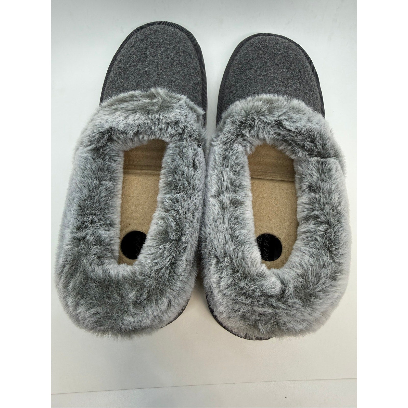 Skechers Cozy up Frosty Snuggles Slippers Women's US 7.5 Grey Slip On 169025/CCL