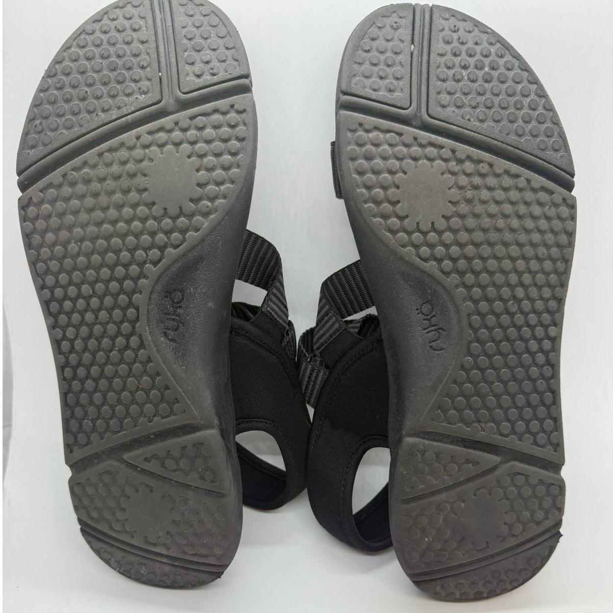 Ryka Manifest Sport Adjustable Sandals Women's US 10 Black Hook & Loop Closure