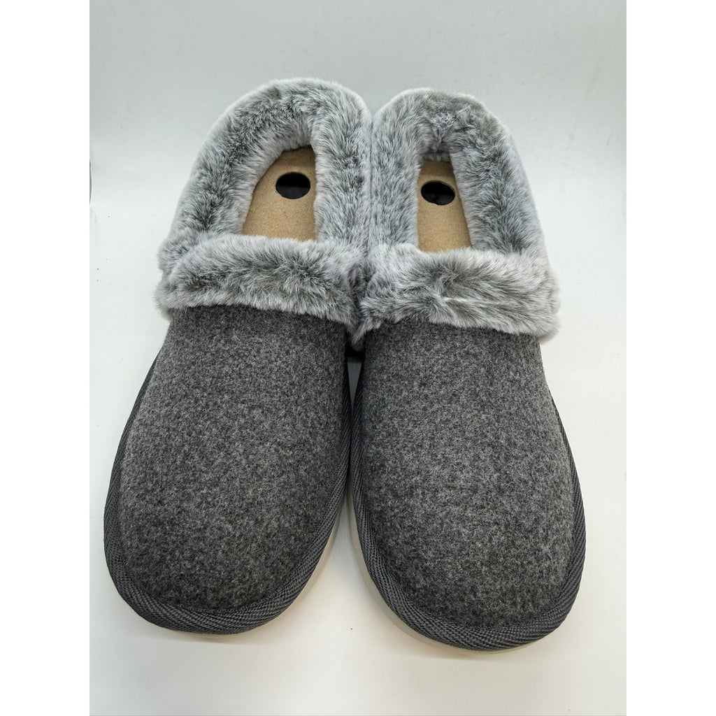 Skechers Cozy up Frosty Snuggles Slippers Women's US 7.5 Grey Slip On 169025/CCL