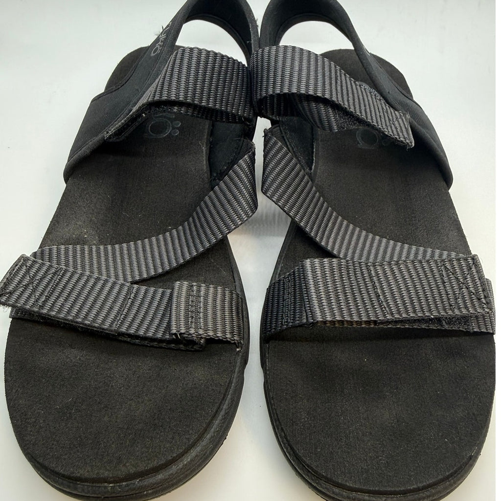 Ryka Manifest Sport Adjustable Sandals Women's US 10 Black Hook & Loop Closure