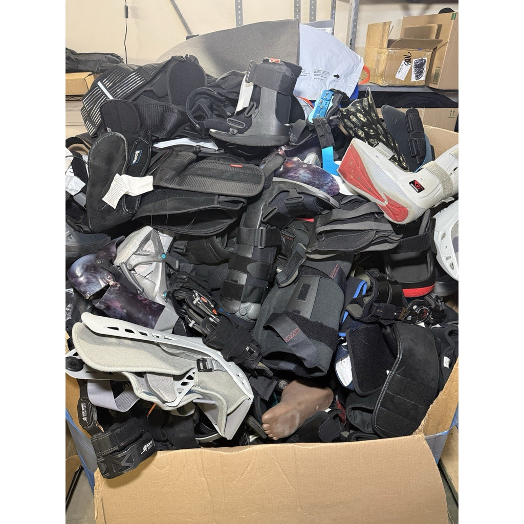 Lot of 250+ Aircast Airselect Various Brands Sizes Boots Back Braces