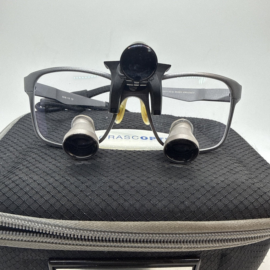 Orascoptic RDH Dental Loupes w/ Case, Battery Packs & Headlight