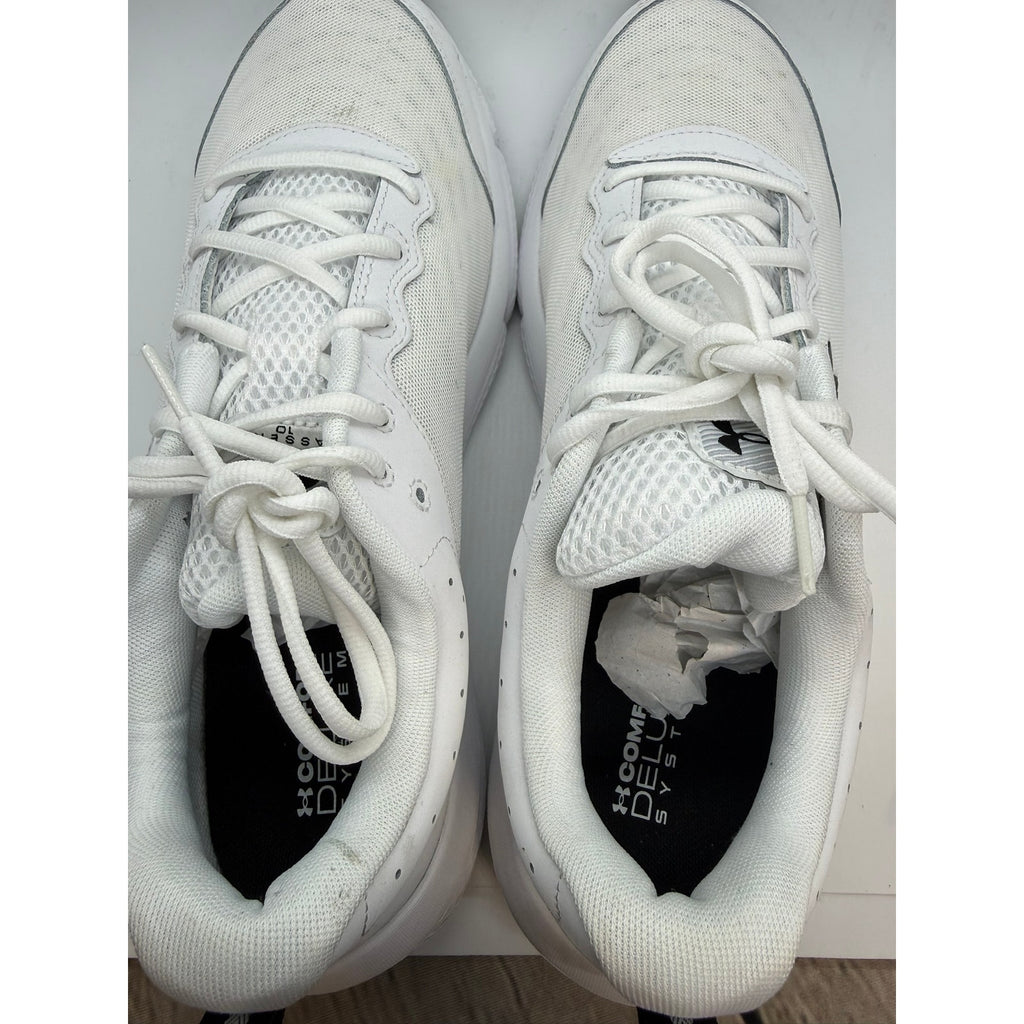 Under Armour UA Charged Assert 10 Sneaker Men's US 14 White Lace-Up 3026175-104