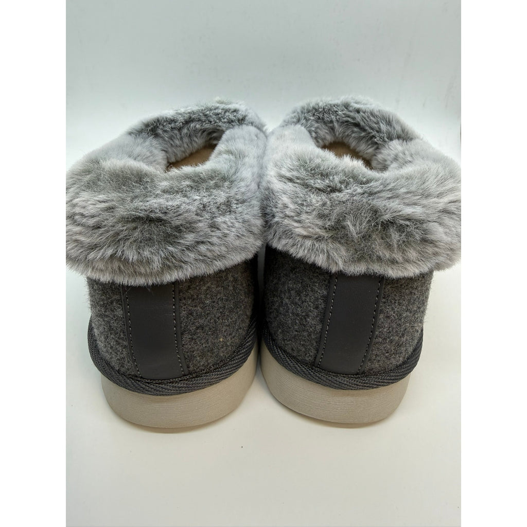 Skechers Cozy up Frosty Snuggles Slippers Women's US 7.5 Grey Slip On 169025/CCL