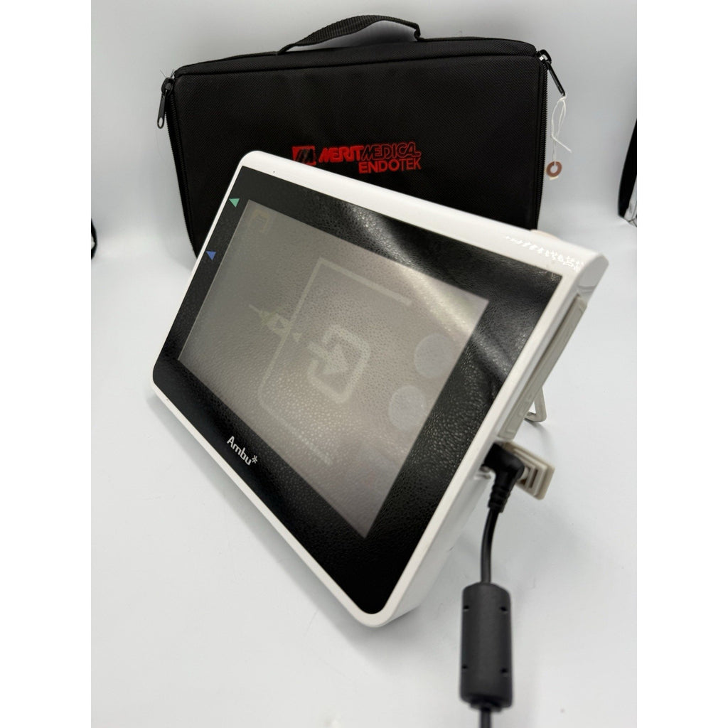 Ambu Aview Monitor 405002000 w/ Power Supply (Tested) Travel Case & Cord