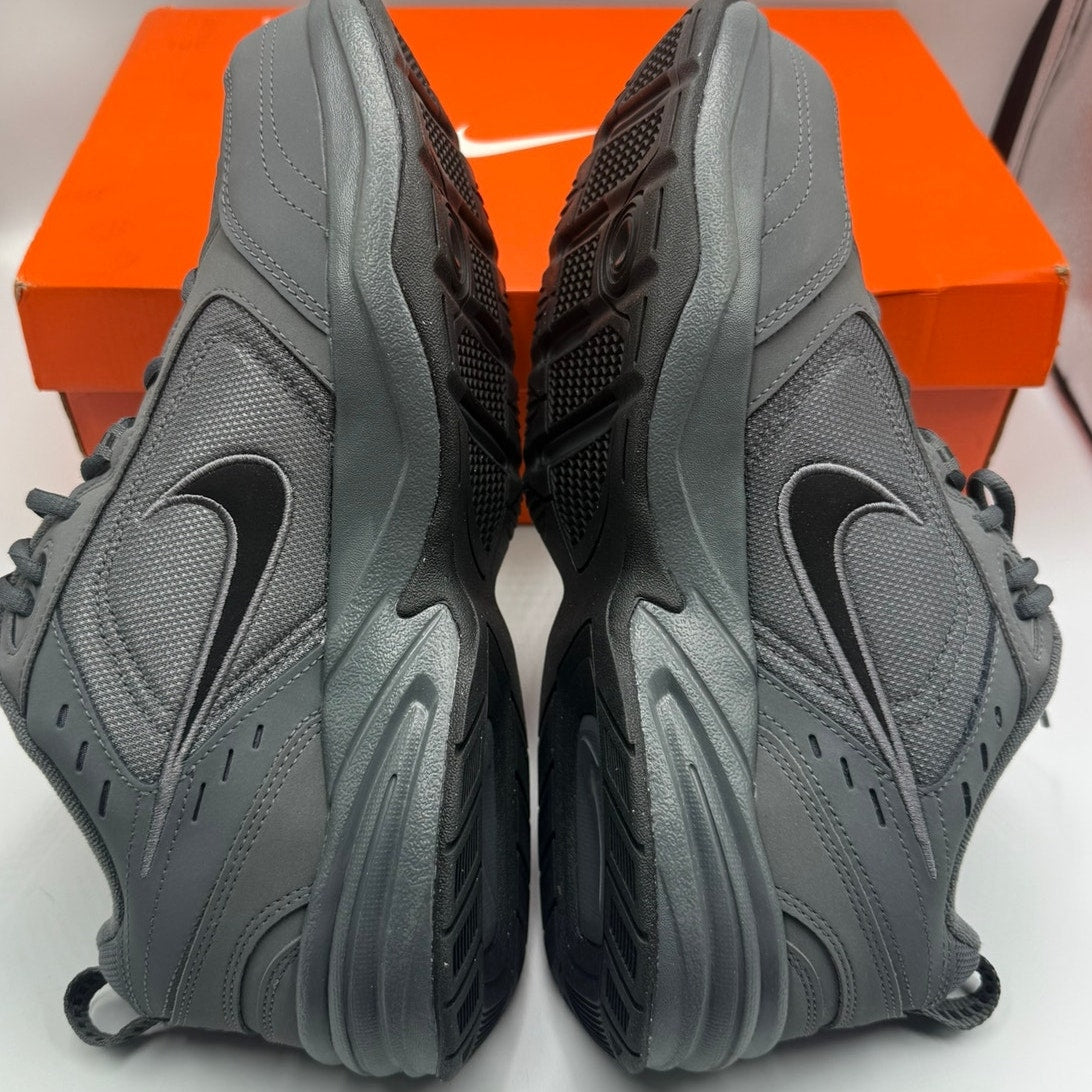 Nike Air Monarch IV Sneakers Men's US 11 Gray Black Lace-Up Round Toe 416355 003