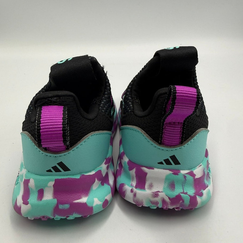Adidas Lite Racer Adapt 7.0 Shoes Kids US 6K Core Black Slip-On Low Top JS2284