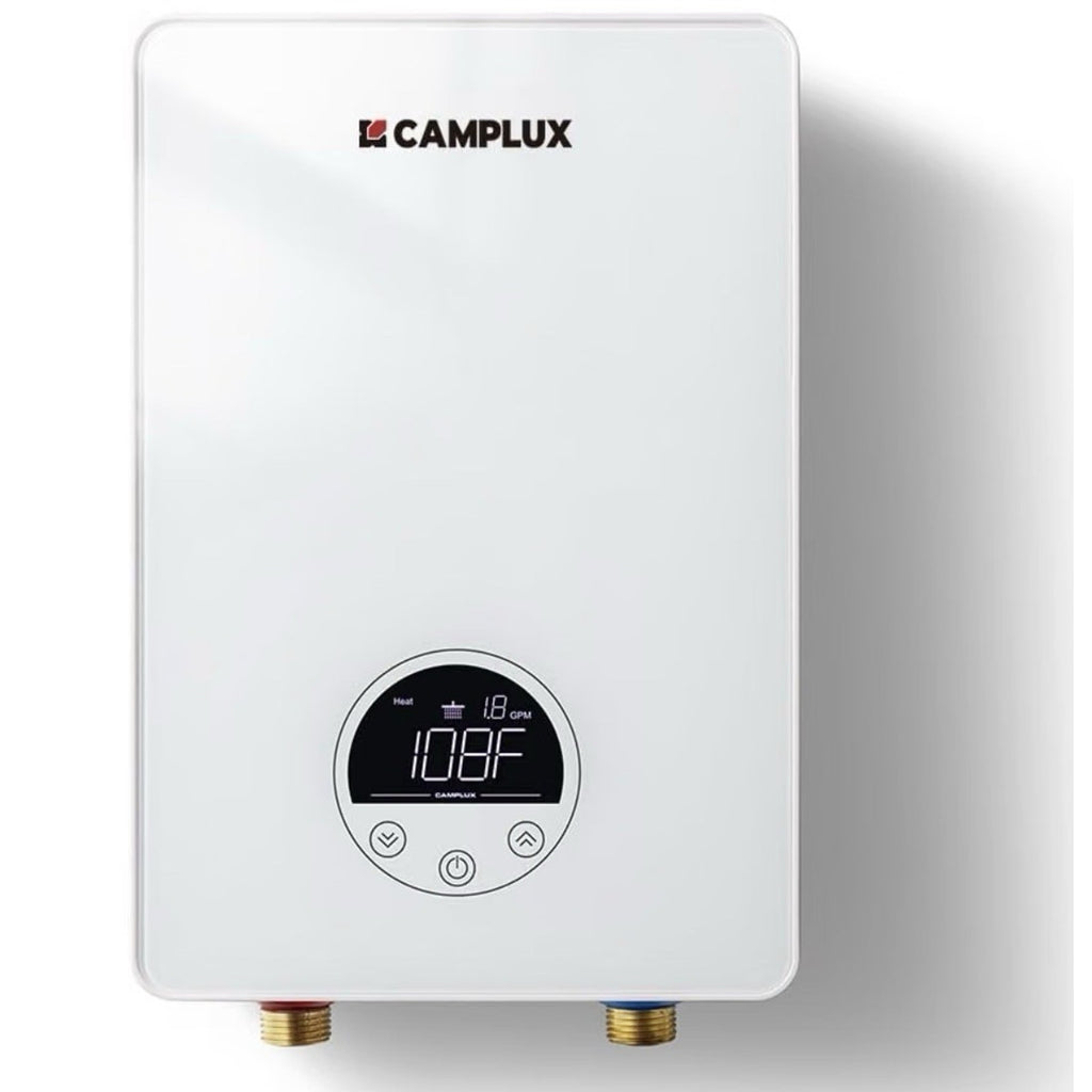 CAMPLUX Tankless Water Heater Electric 6kW at 240 Volts