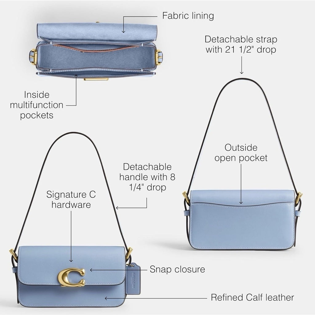 Coach Women's Zoe Shoulder Bag CAM18 Bluebell