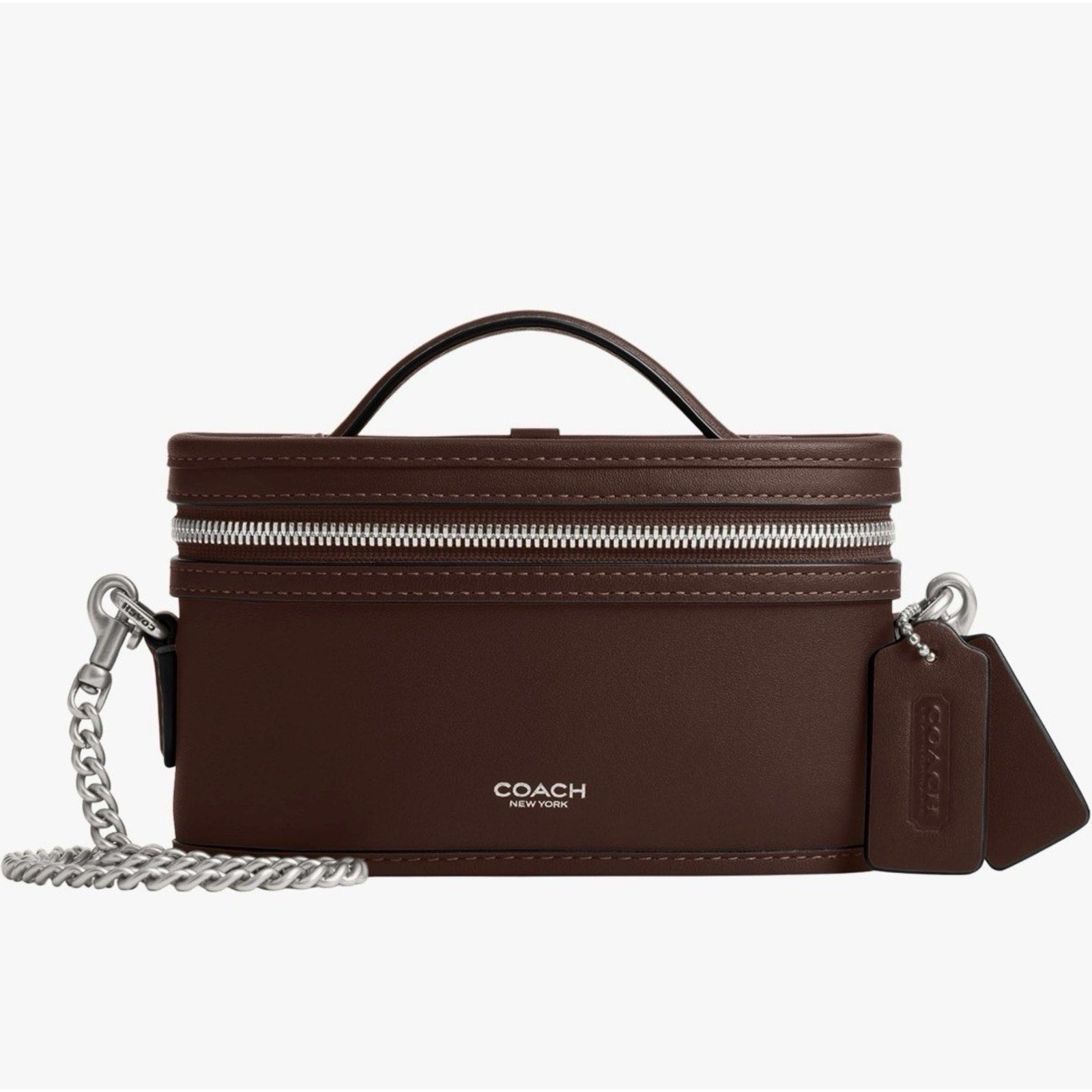 COACH GLV LTH Trail Bag Maple/Silver CBG93 Crossbody & Shoulder Bag