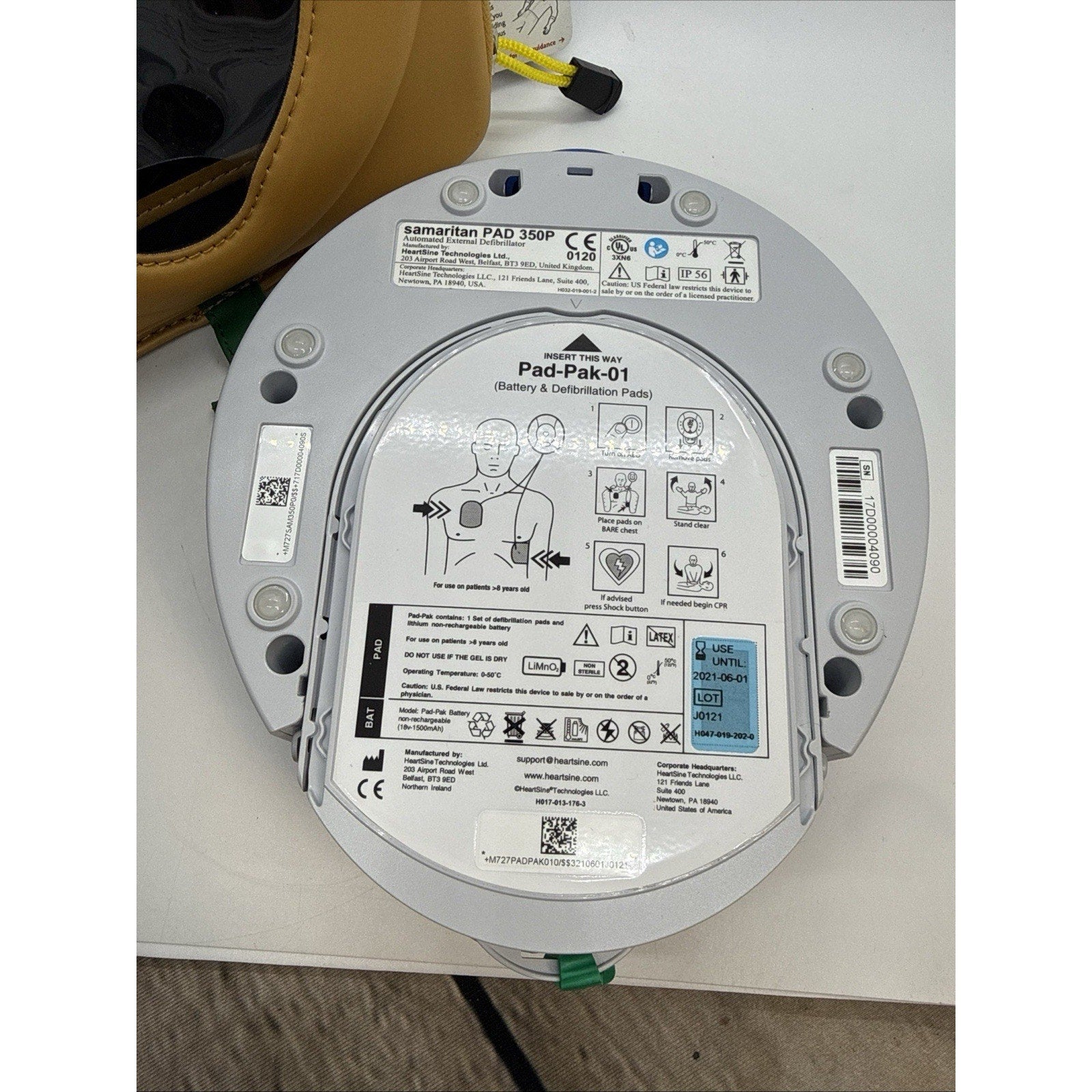 HeartSine Samaritan PAD SAM 350P W/ Battery