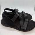 Ryka Manifest Sport Adjustable Sandals Women's US 10 Black Hook & Loop Closure