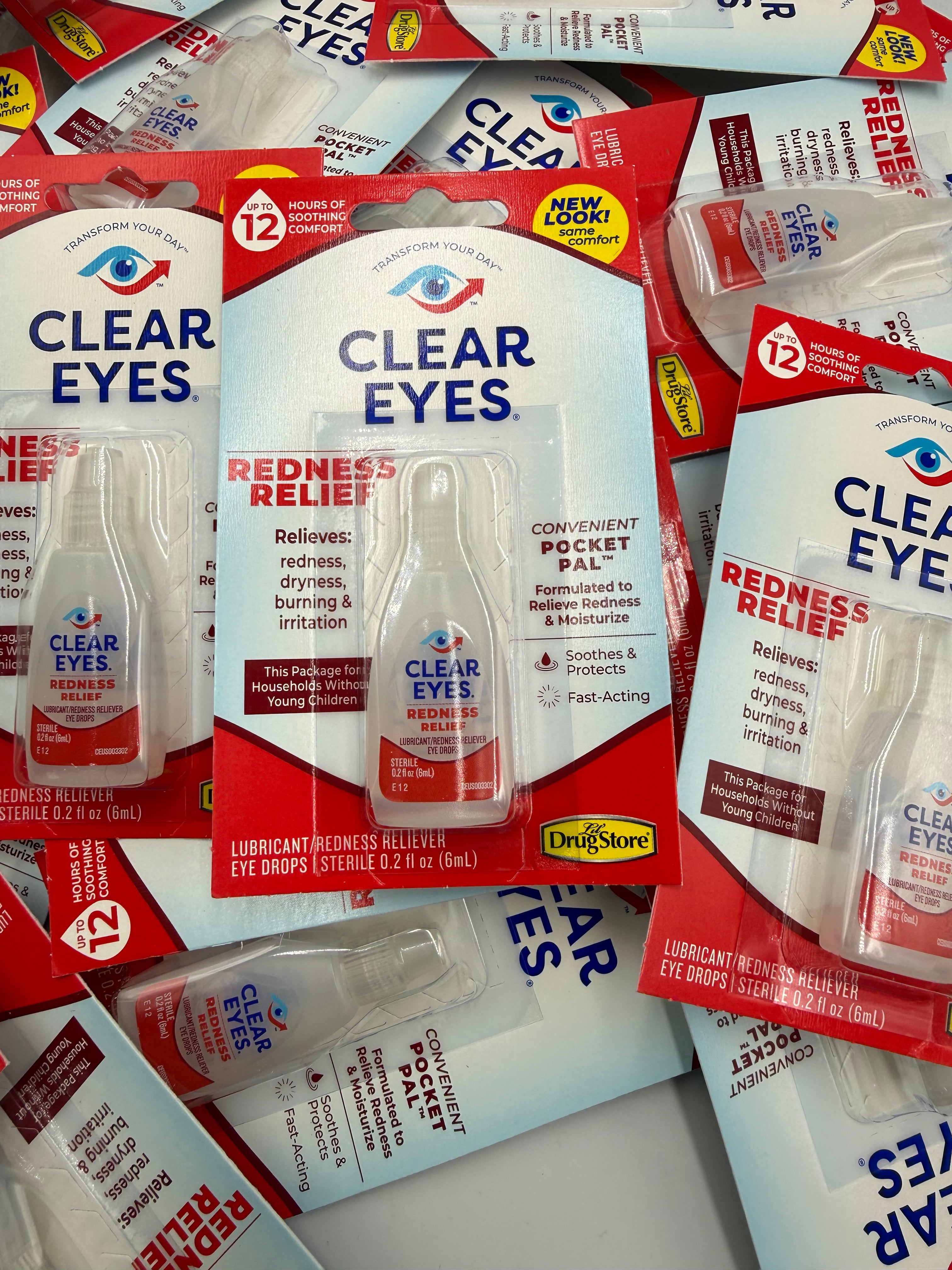 Bulk Lot Of 0.2 oz Clear Eyes Eye Drops - 240ct