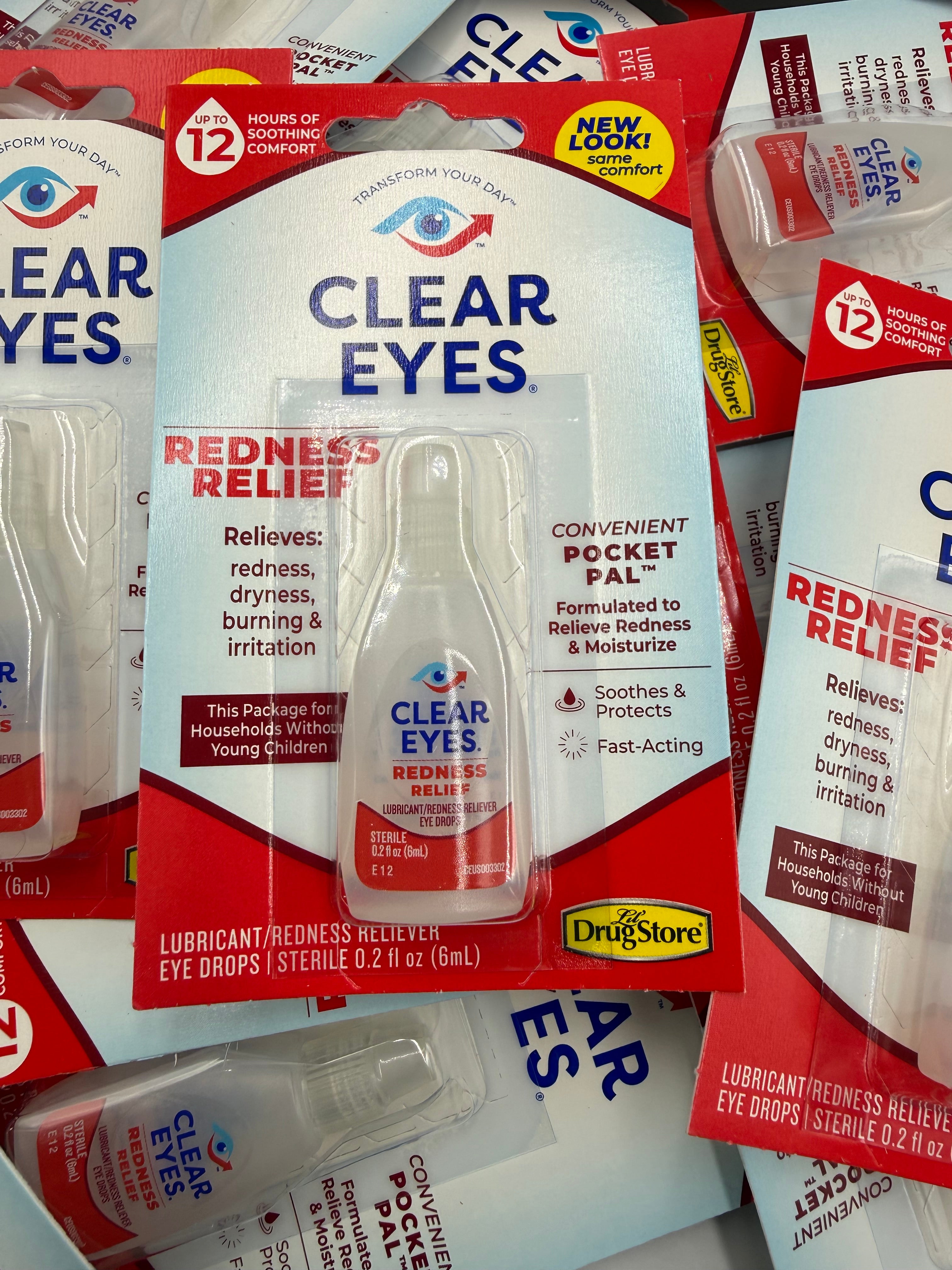 Bulk Lot Of 0.2 oz Clear Eyes Eye Drops - 240ct