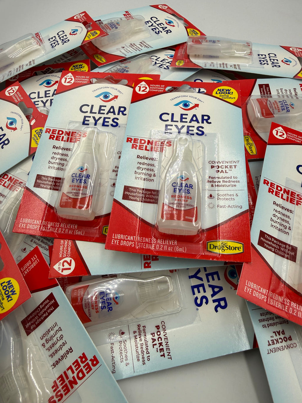 Bulk Lot Of 0.2 oz Clear Eyes Eye Drops - 240ct