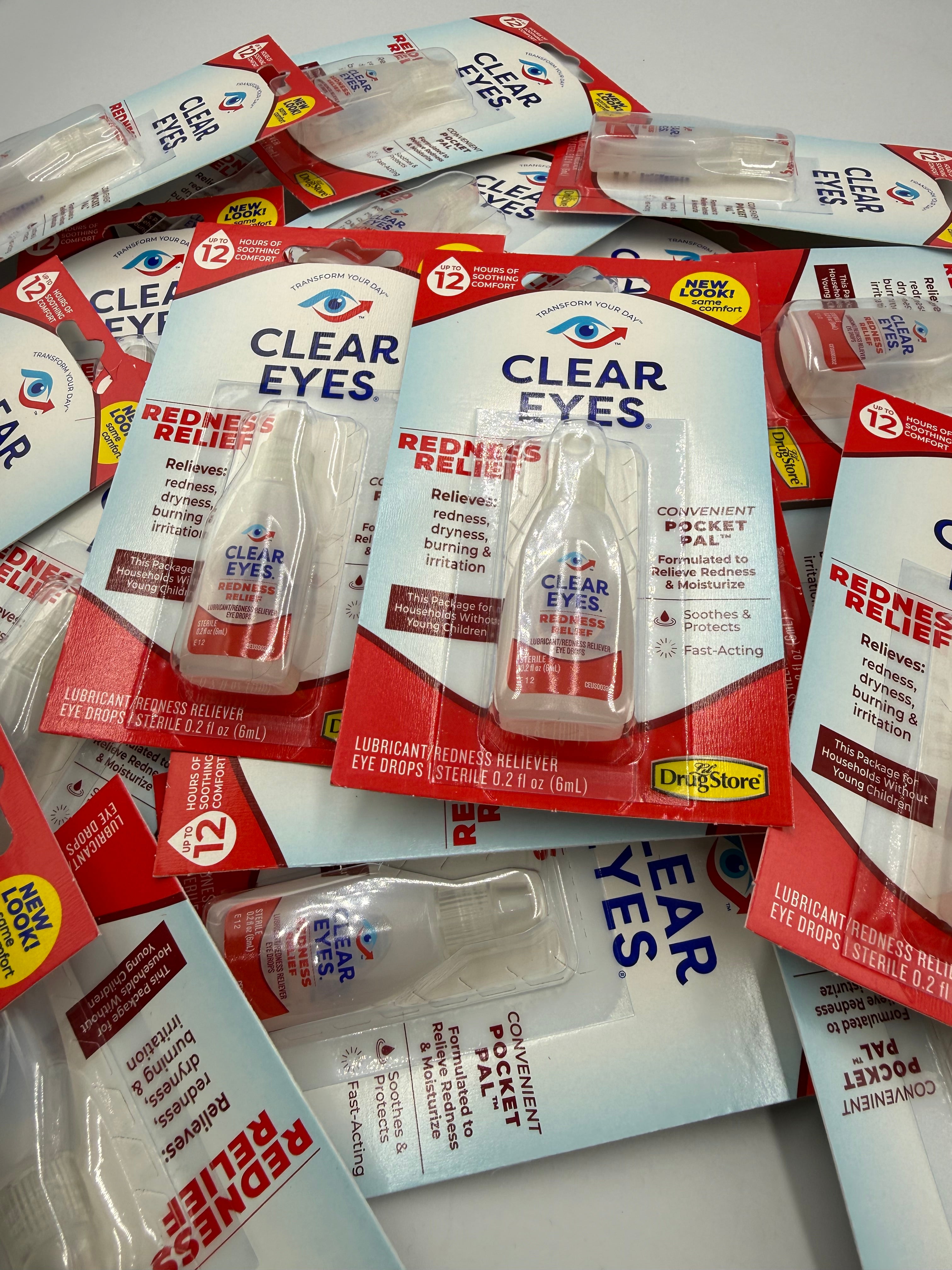 Bulk Lot Of 0.2 oz Clear Eyes Eye Drops - 240ct