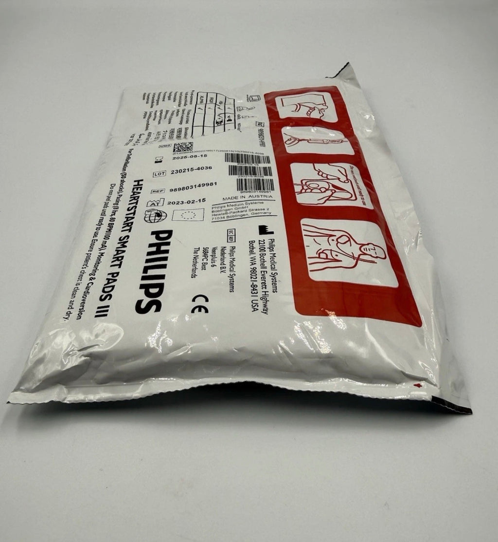 Philips HeartStart FR3 Adult SMART Pads III Replacement Pads Exp 08/25 Sealed