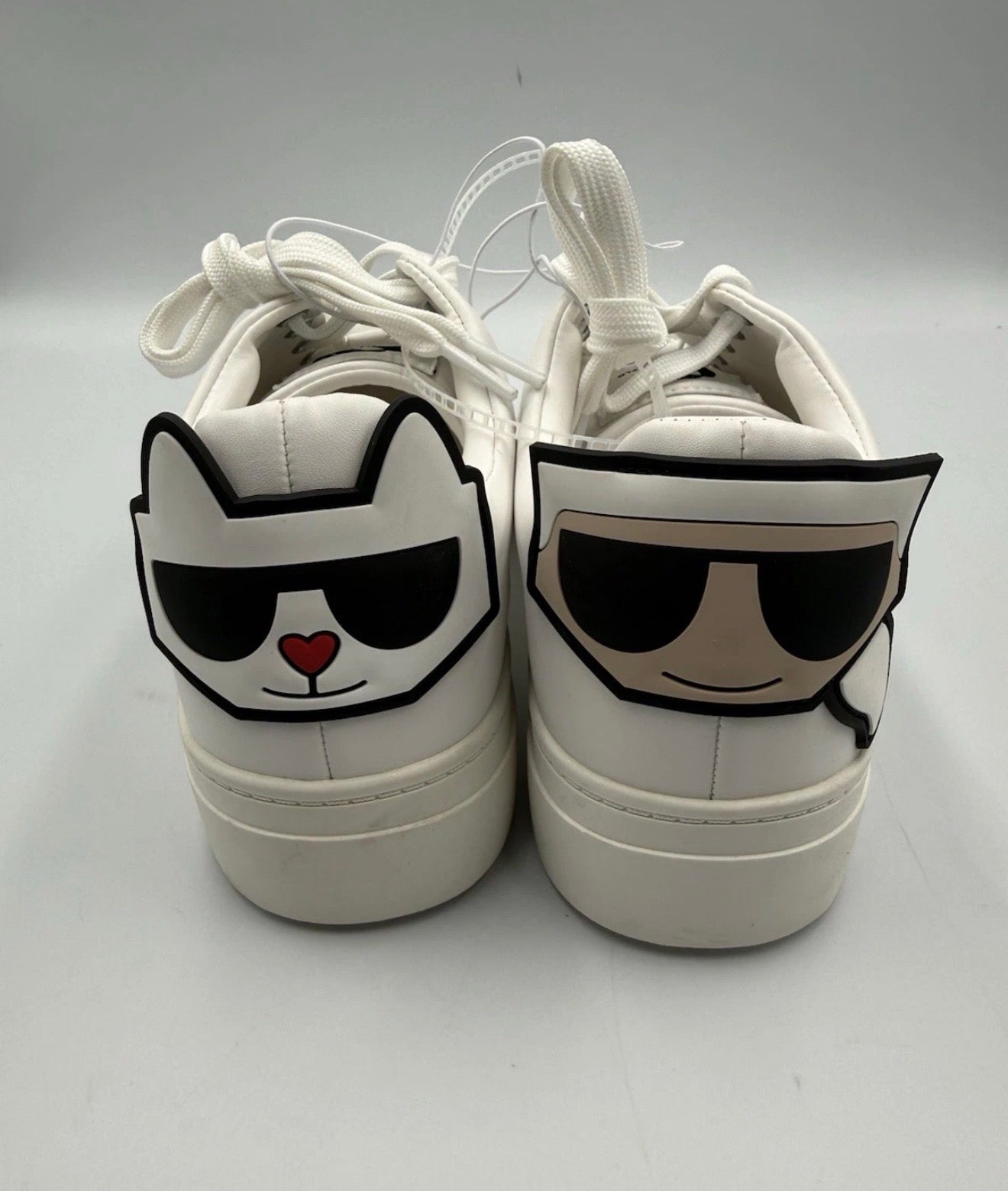 Karl Lagerfeld Bright White Chella Sneakers Womens Size 6.5