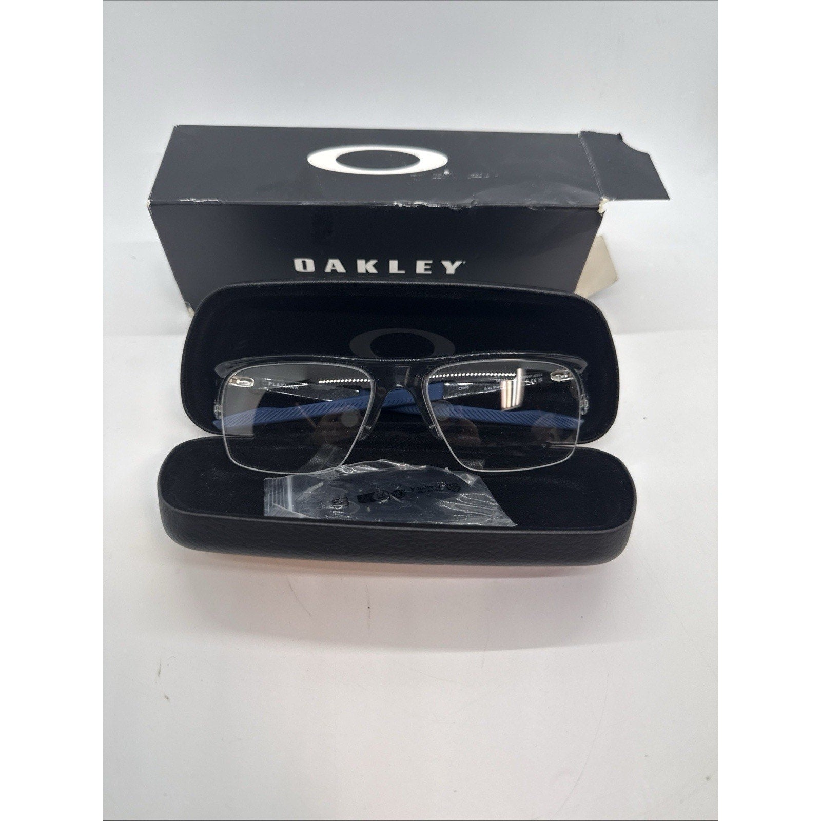 Oakley Men's Ox8061 Plazlink Rectangular Eyewear Frames DEMO Lens