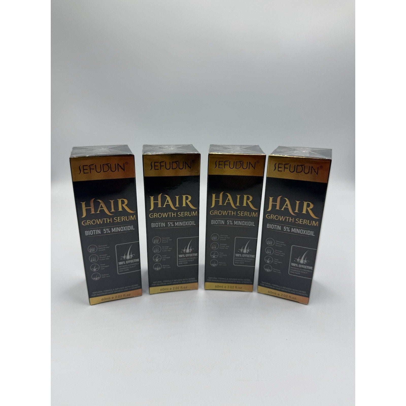 SEDUDUN Hair Growth Serum - Promote Hair Growth & Thickness EXP 05/27 - 4 Pack