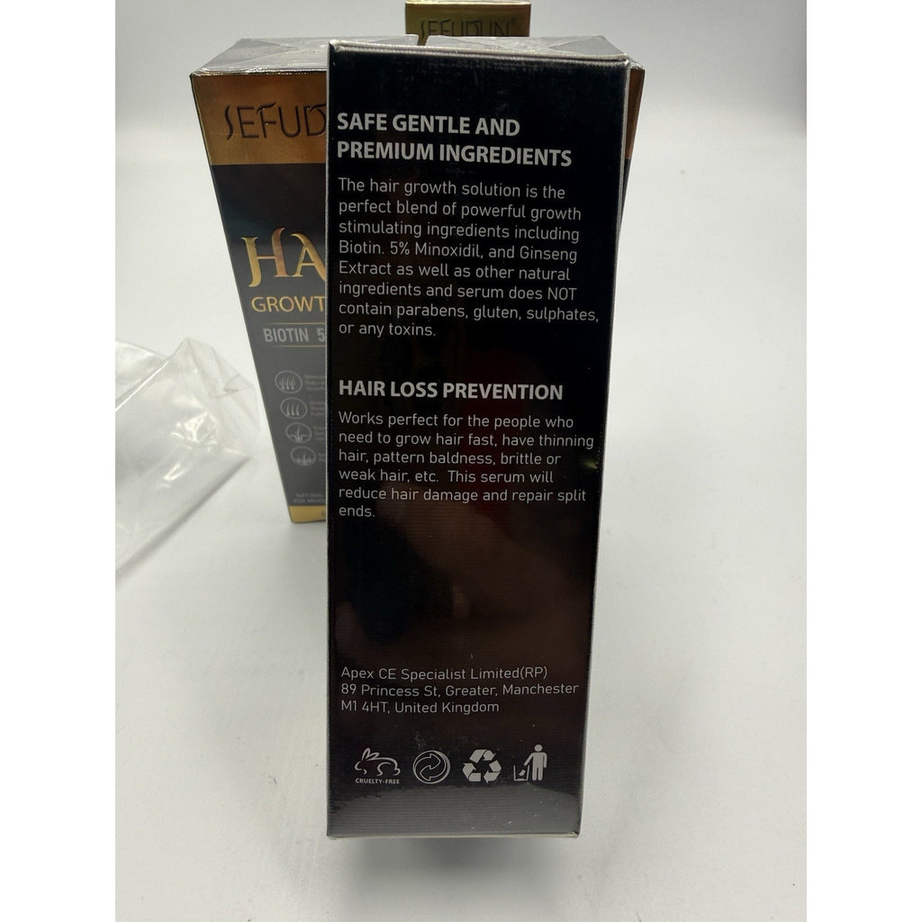 SEDUDUN Hair Growth Serum - Promote Hair Growth & Thickness EXP 05/27 - 4 Pack