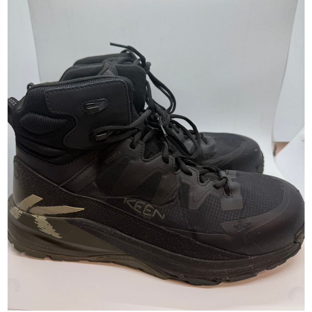 KEEN CSA Targhee Blur Waterproof Work Boot Men's US 12D Black Lace-Up Carbon Toe