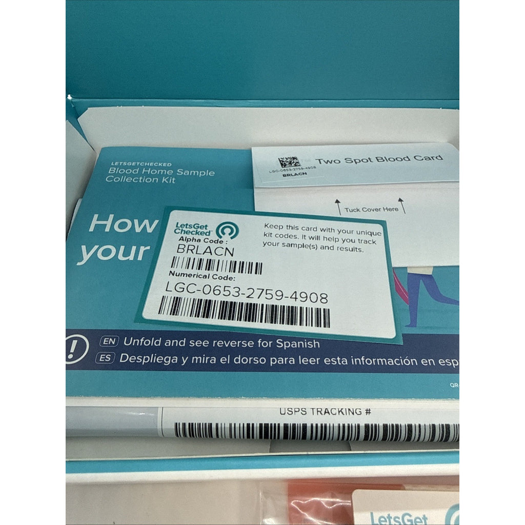 Lets Get Checked Kidney Check At Home Kidney Function Blood Test Kit Exp 5/2029
