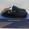 White Mountain Bari Slip on Clogs Women's US 7 Black Suede Leather W27246-001