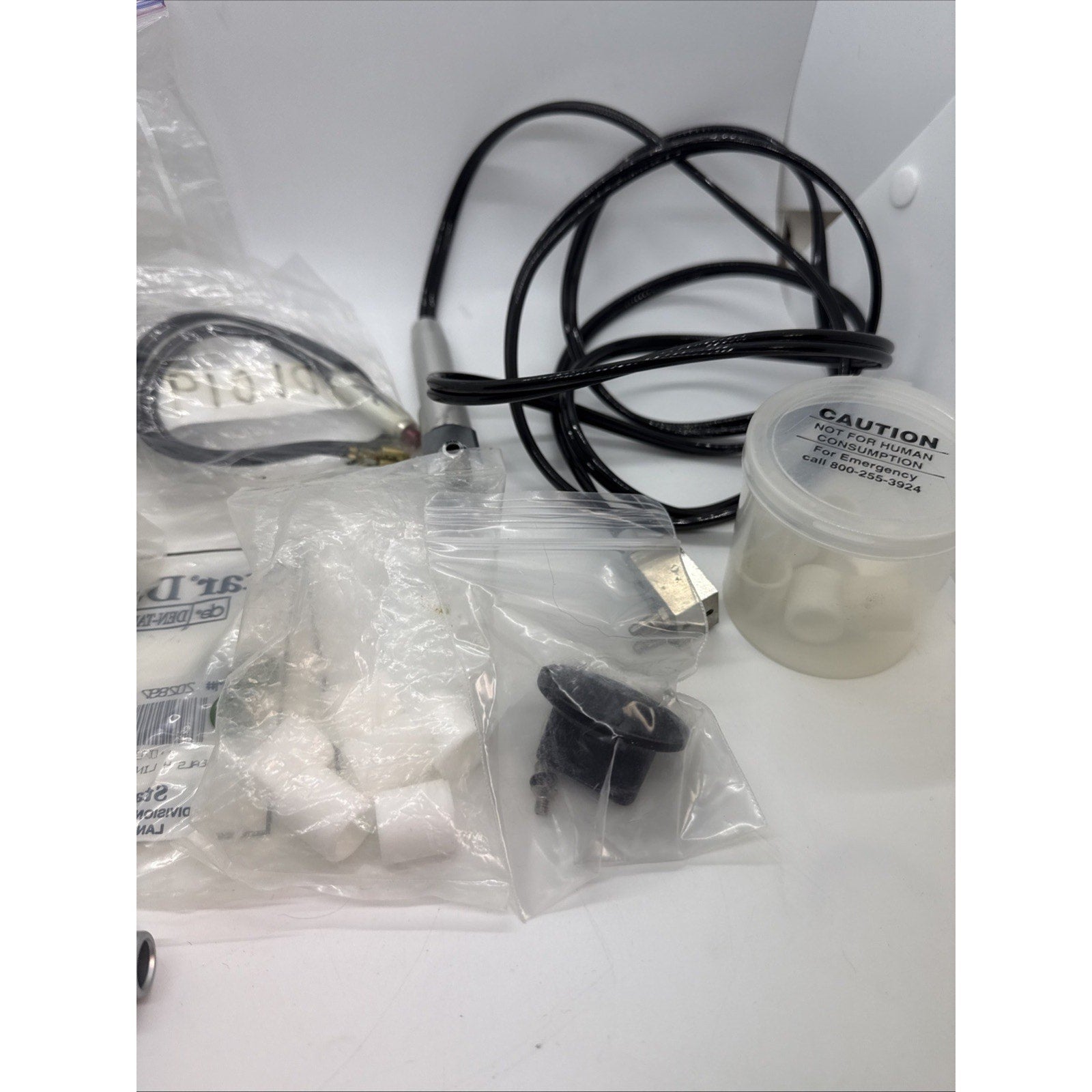 DCI 6301 Economy Disc Dental Foot Control Pedals Gray Tubing + Maintenance Kit