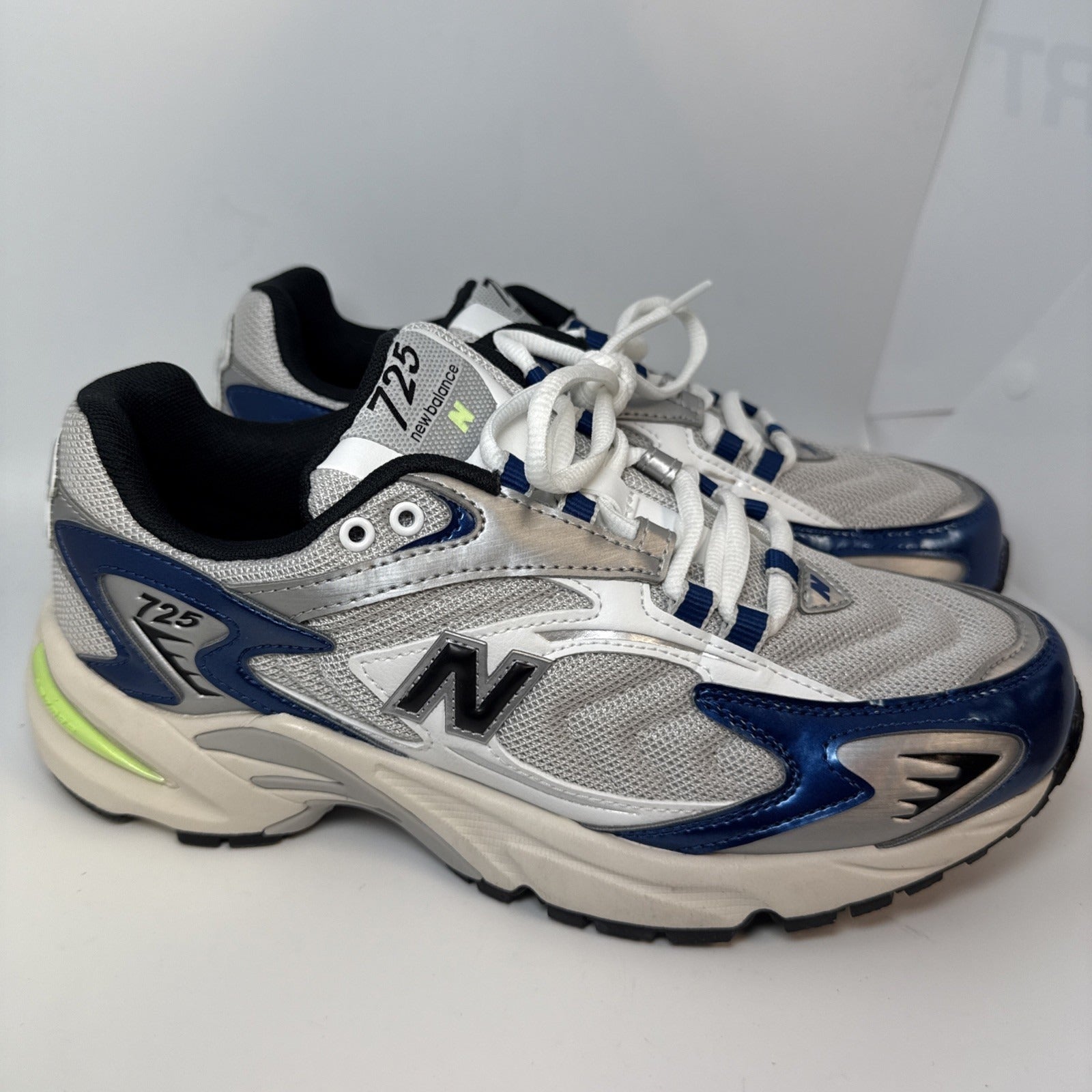 Size 8 - New Balance 725 Atlantic Blue Grey Matter Mens Sneakers