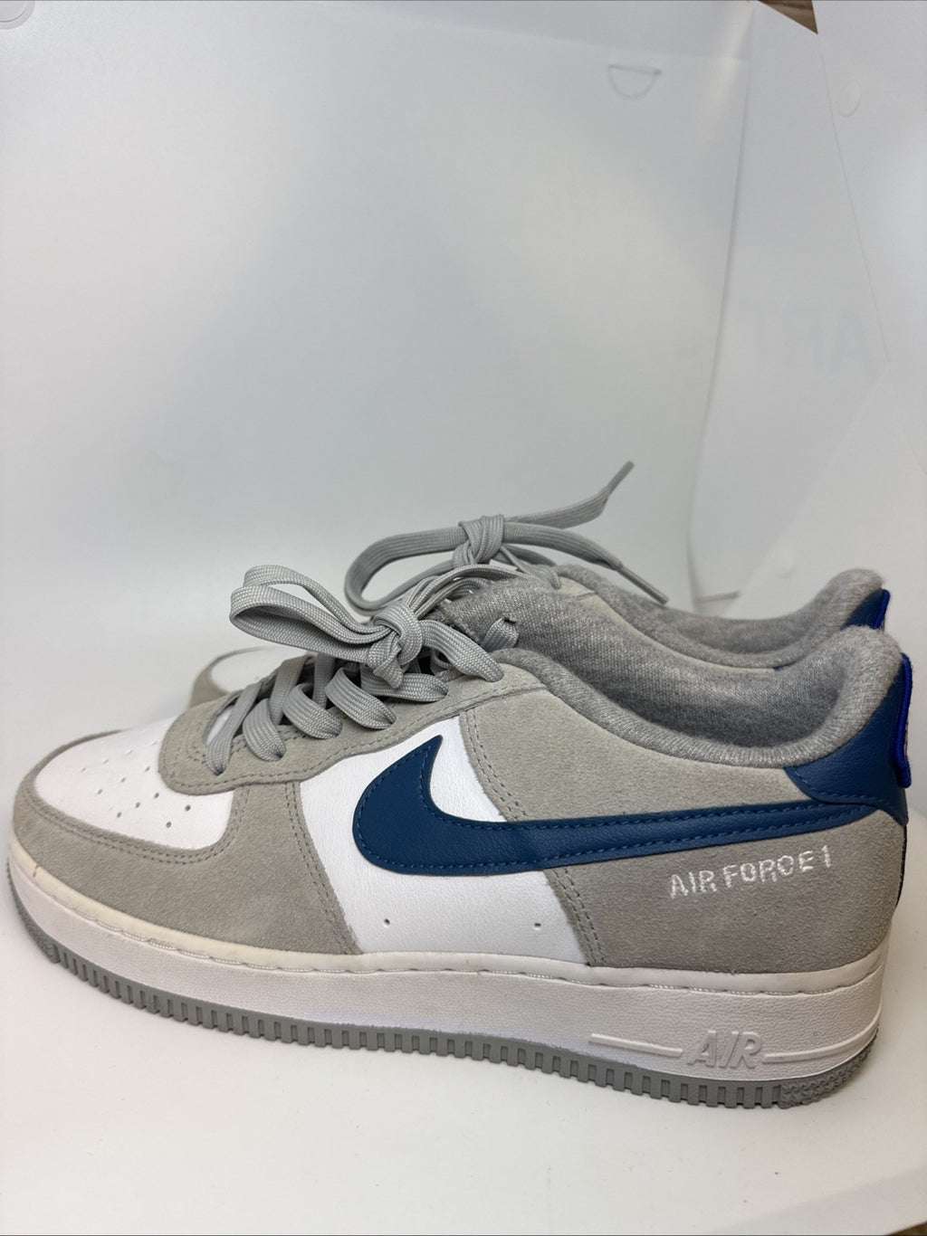 Nike Air Force 1 Low 'Athletic Club White Grey (GS) Size 7