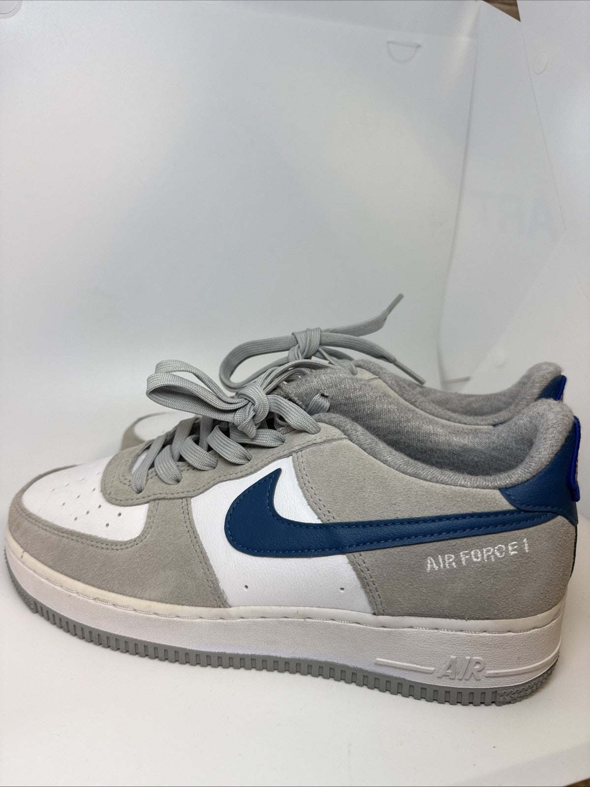 Nike Air Force 1 Low 'Athletic Club White Grey (GS) Size 7